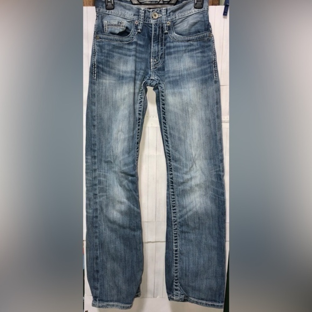 ⛱️BKE ‘Carter’ Washed Blue distressed Denim Jeans